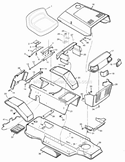 Part Location Diagram of 91724E701 Murray Fender, Apron